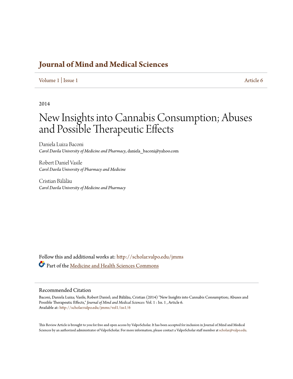 New Insights Into Cannabis Consumption