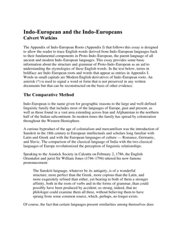 AHD Indo-Europeans