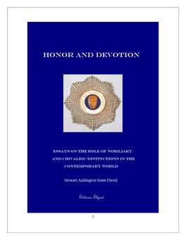 Honor and Devotion