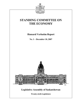 Standing Committee on the Economy