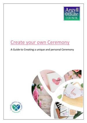 Create Your Own Ceremony
