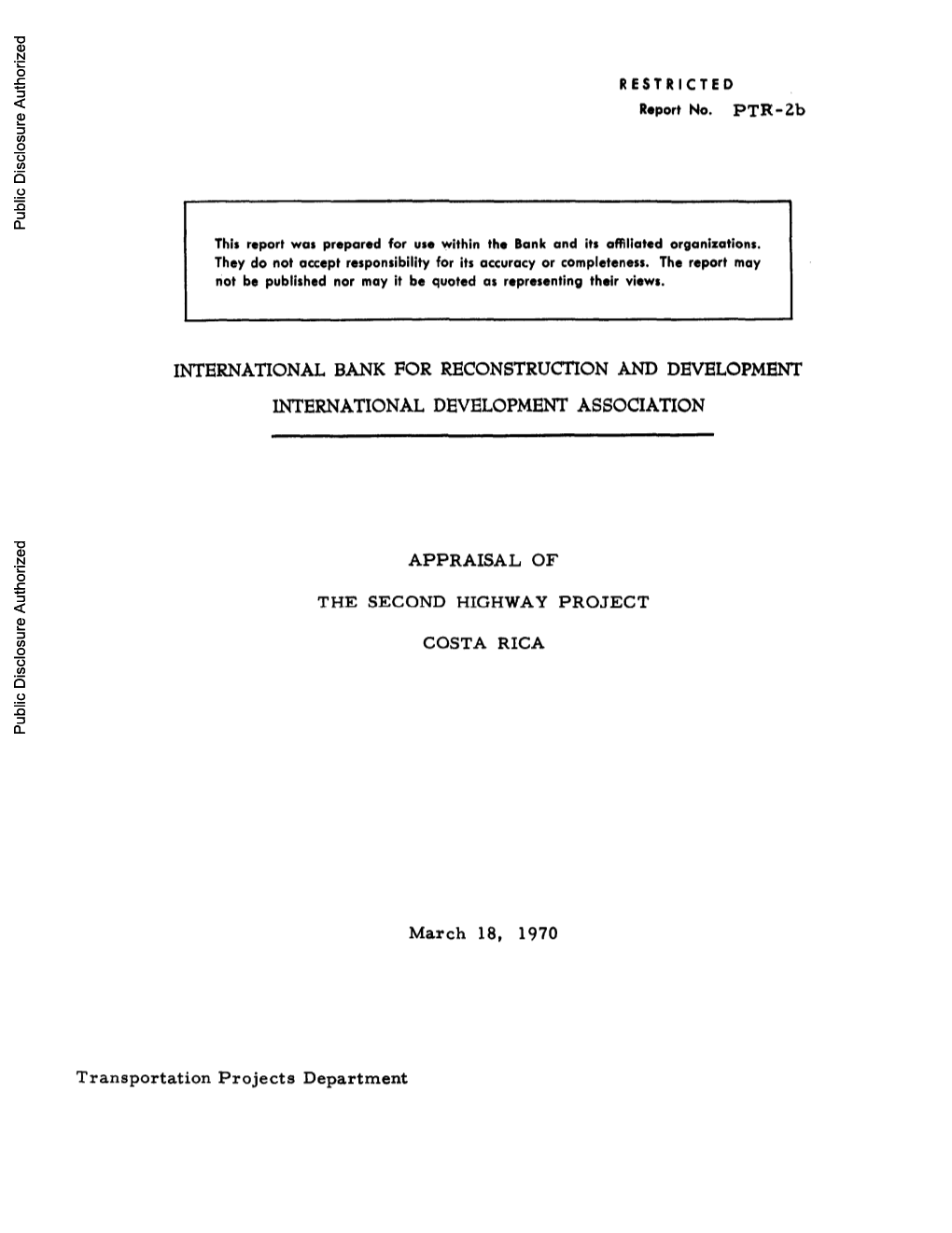 World Bank Document