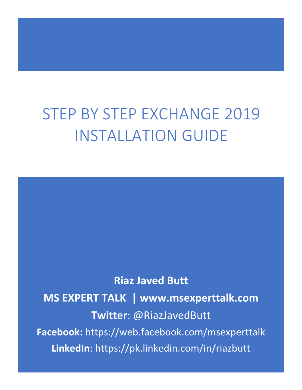 Step by Step Exchange 2019 Installation Guide