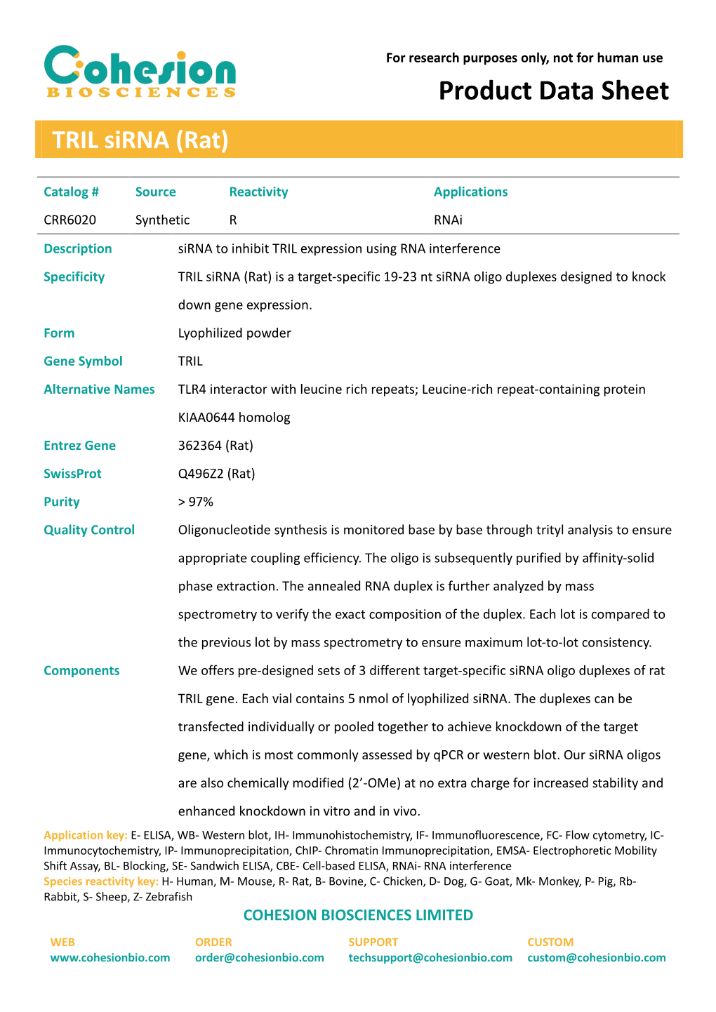 Product Data Sheet