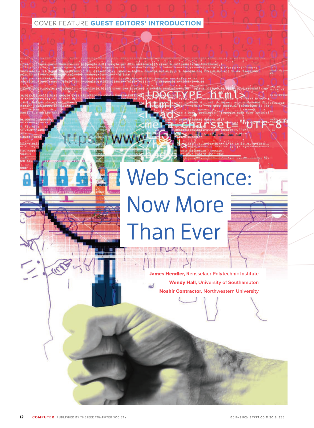 Web Science: Now More Than Ever