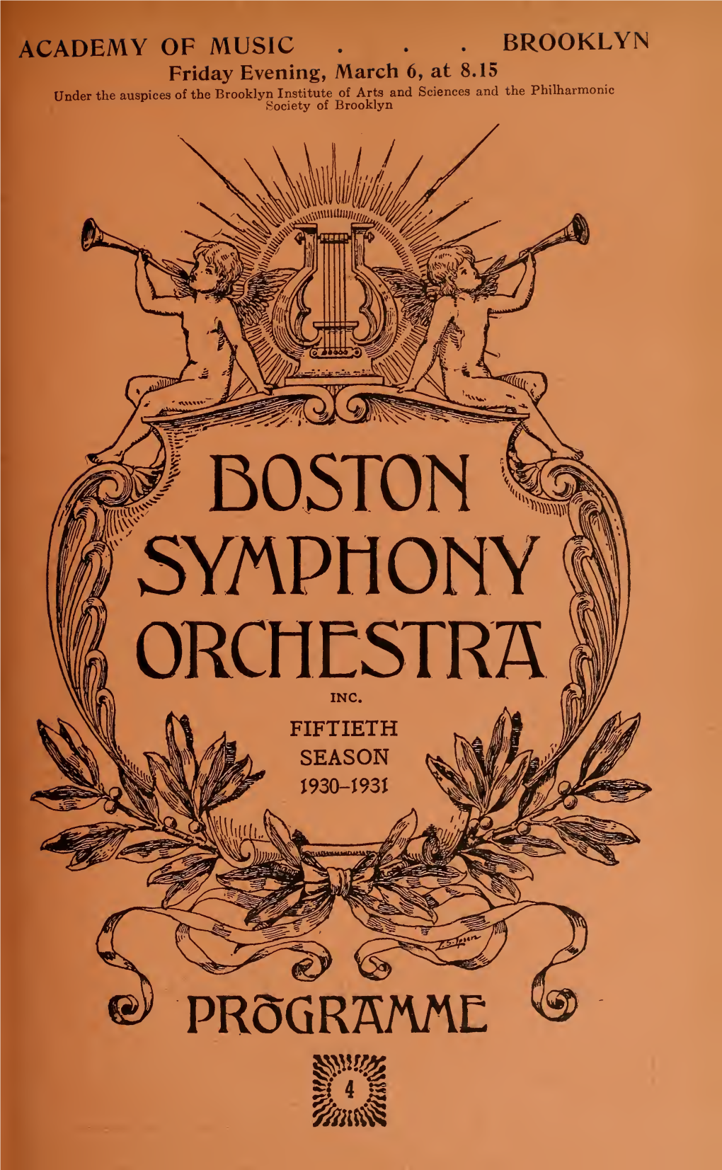 Boston Symphony Orchestra Concert Programs, Season 50,1930-1931, Trip