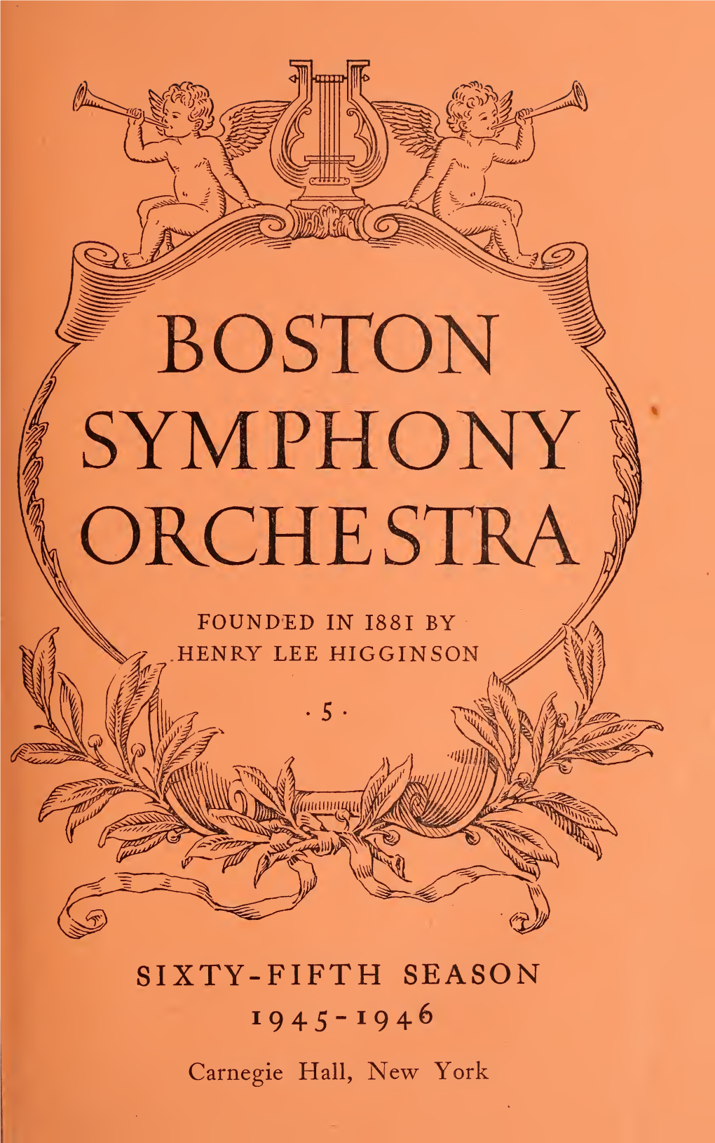 Boston Symphony Orchestra Concert Programs, Season 65,1945-1946, Trip