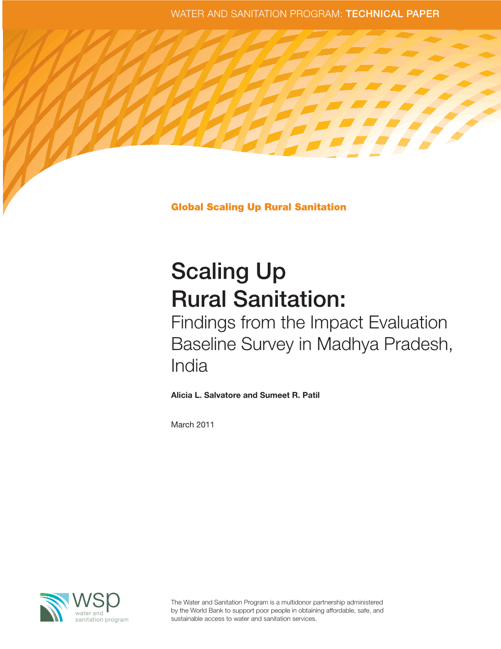 Findings from the Impact Evaluation Baseline Survey in Madhya Pradesh, India