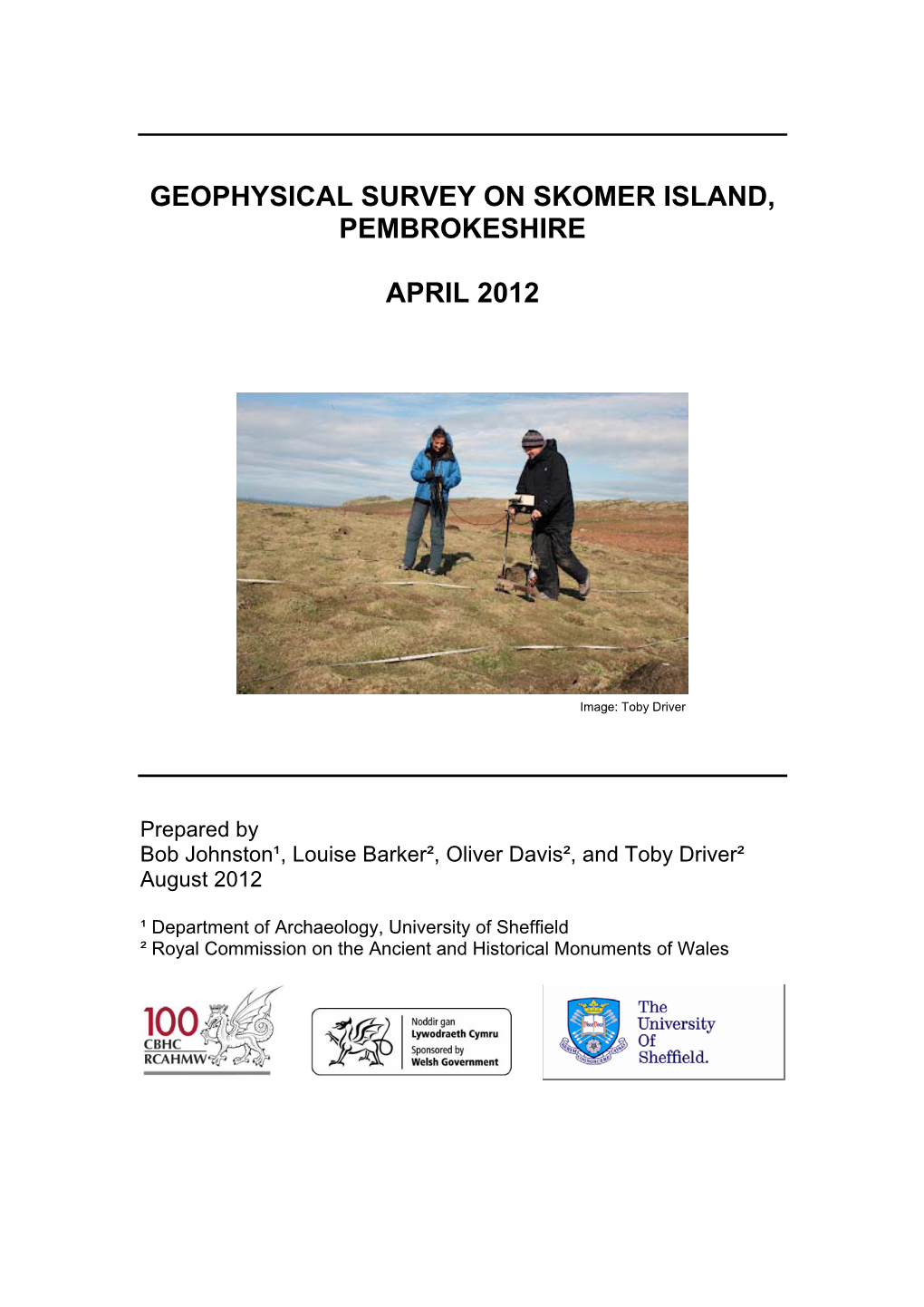 Geophysical Survey on Skomer Island, Pembrokeshire