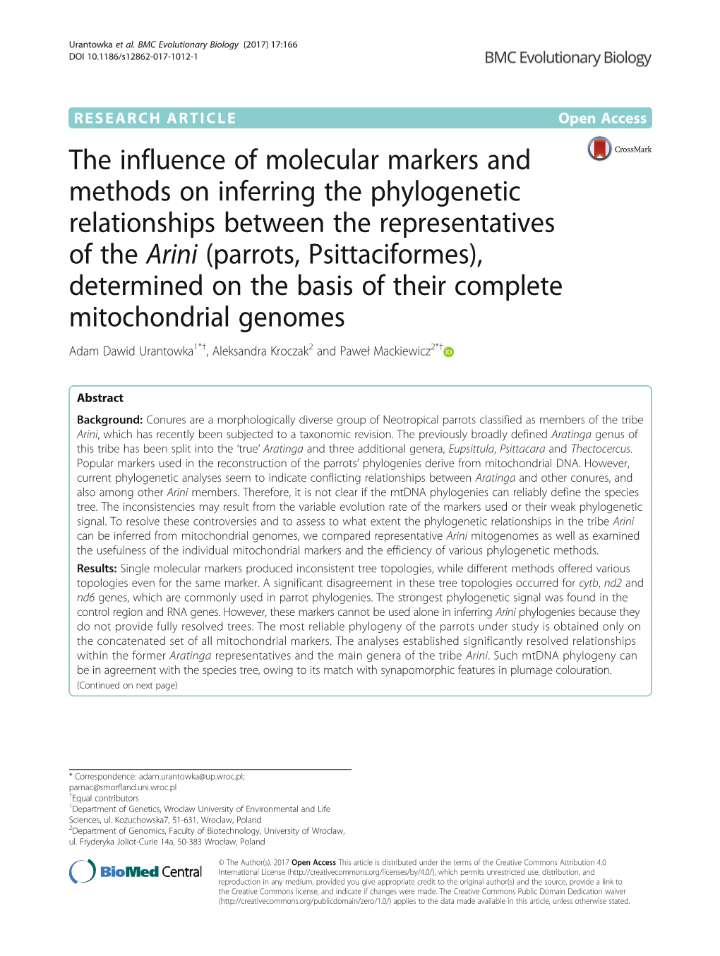 The Influence of Molecular Markers and Methods on Inferring The