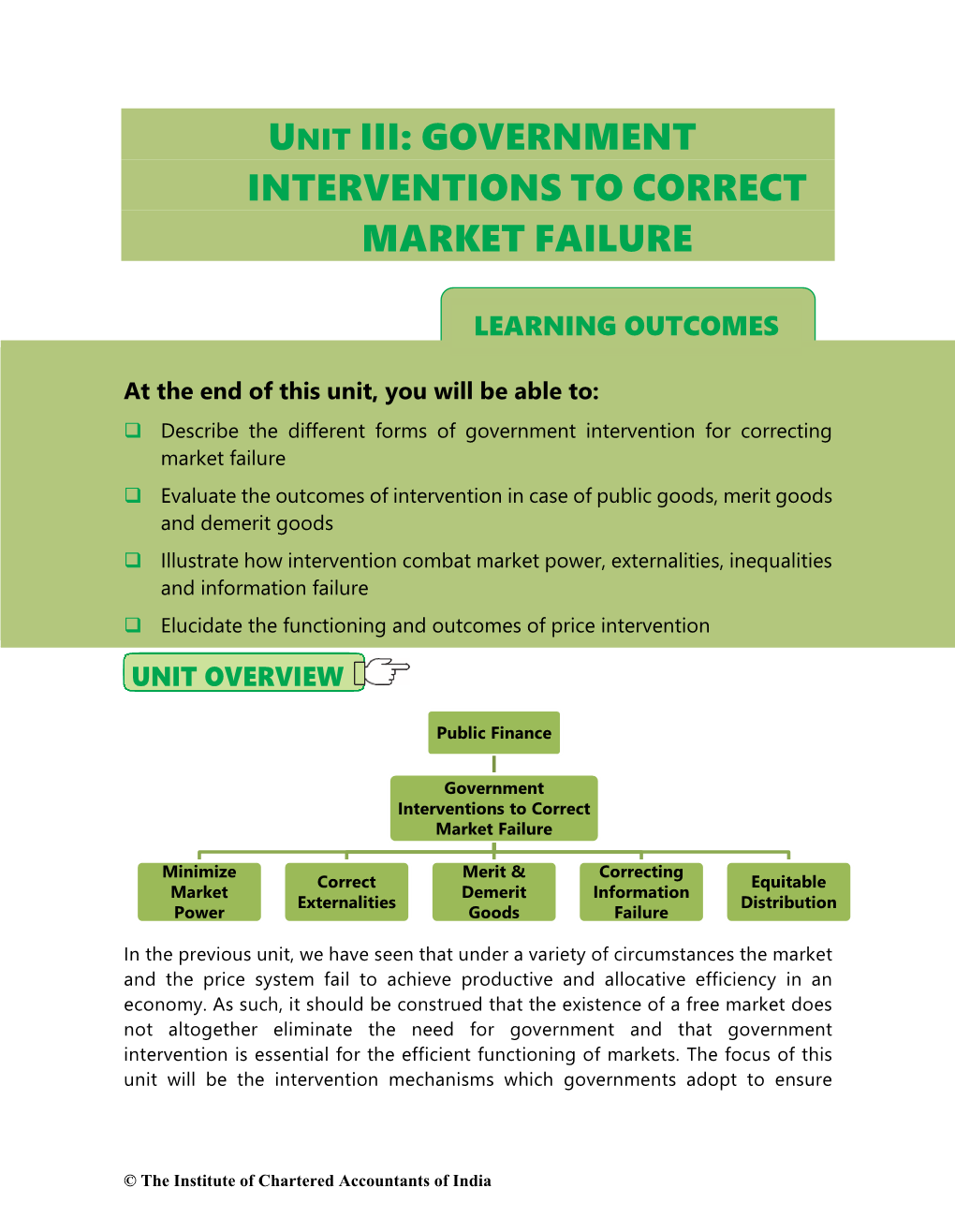 Government Interventions to Correct Market Failure