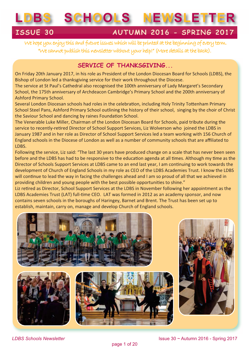 Ldbs Schools Newsletter