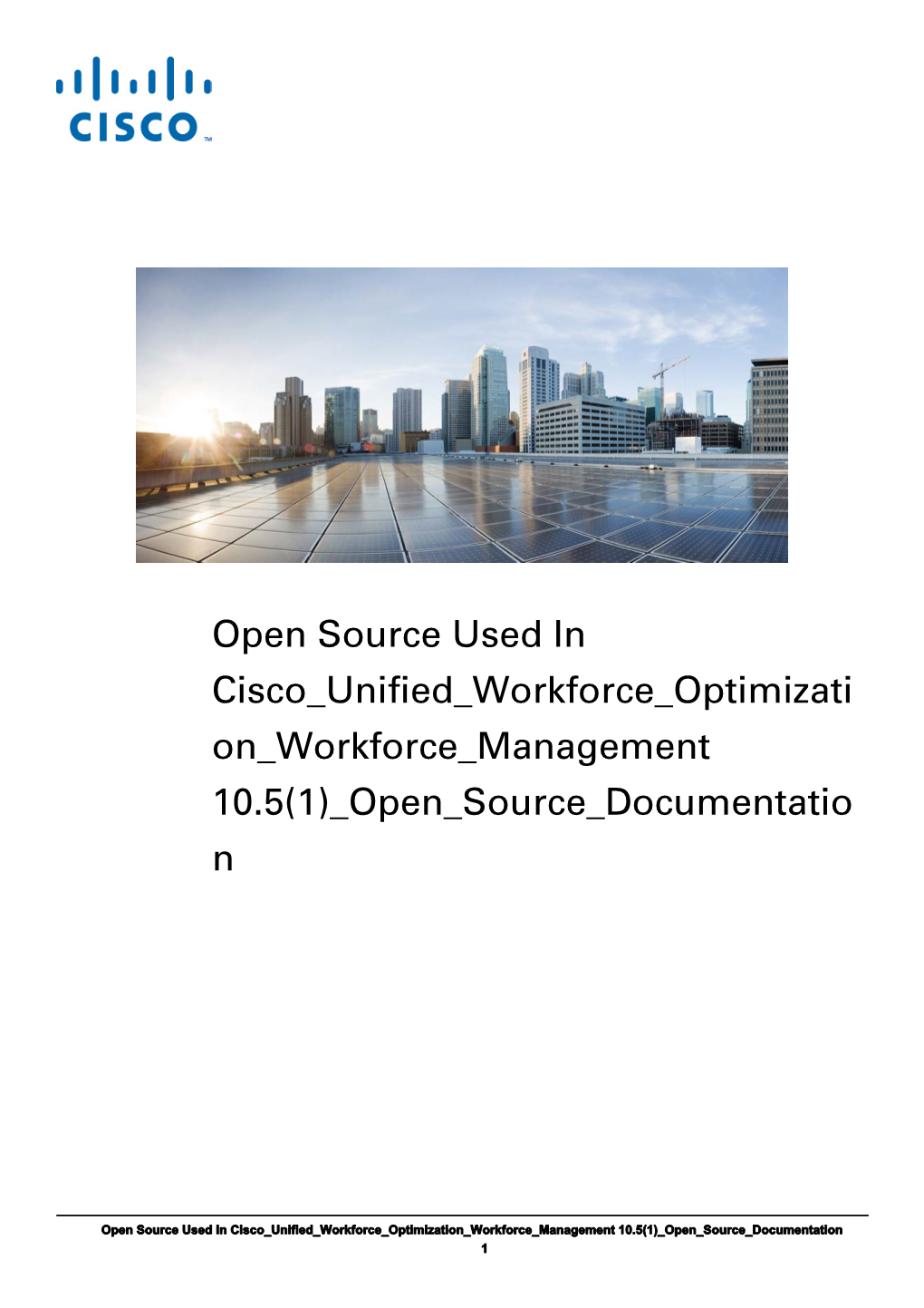 Cisco Unified Workforce Optimization Workforce Management 10.5(1