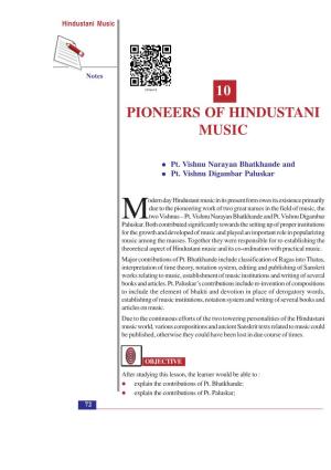 10 Pioneers of Hindustani Music