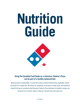 Nutritional Guide Reflects That Range of Possibilities
