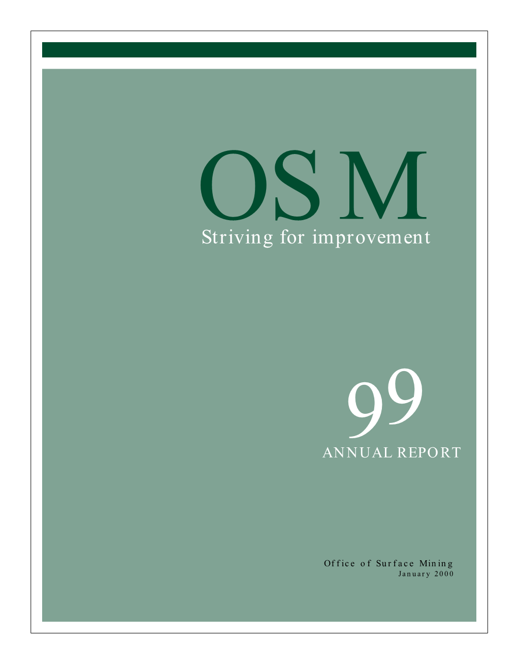 OSM Annual Report FY1999