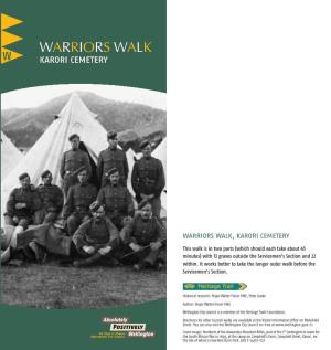 Warriors Walk Heritage Trail Wellington City Council
