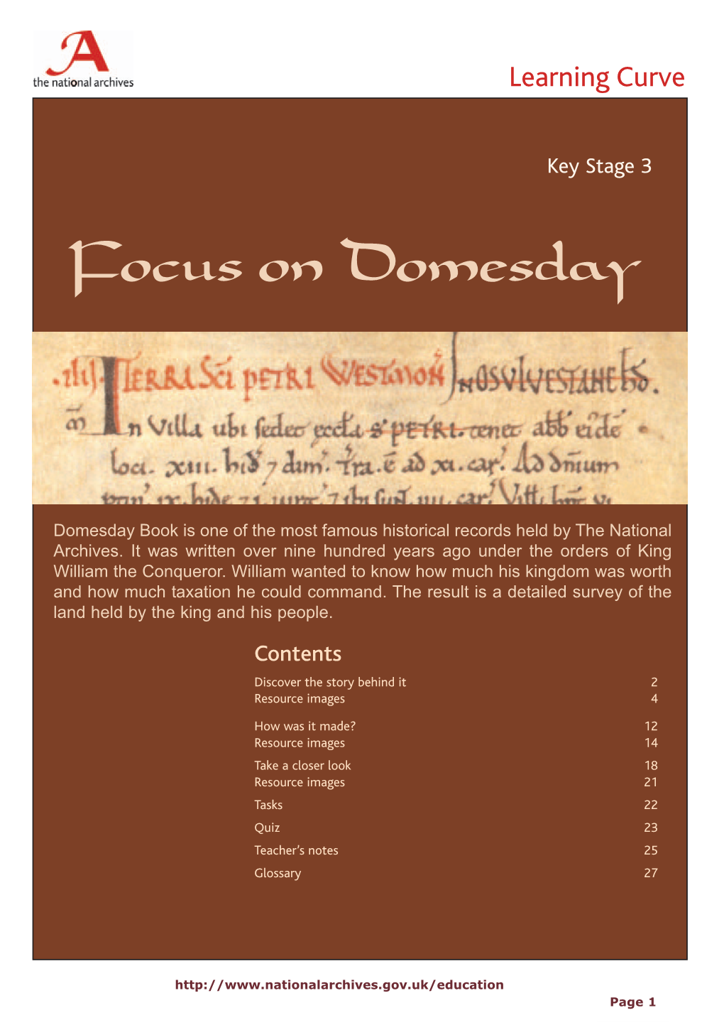 Focus on Domesday