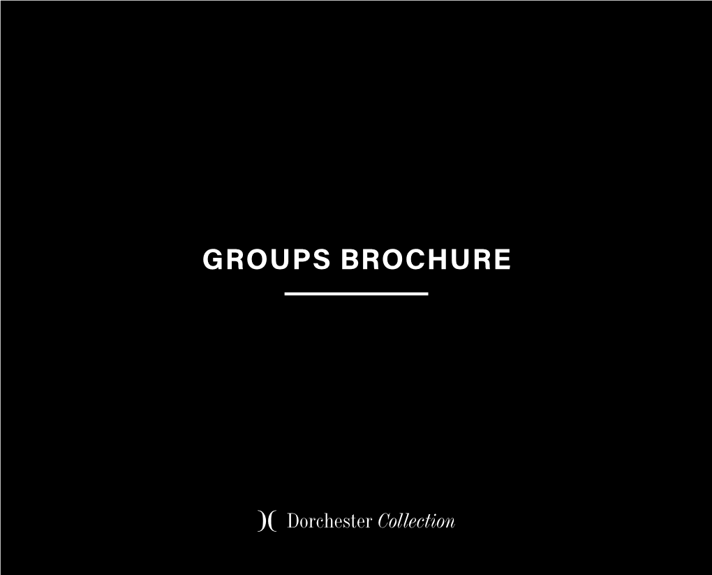 Groups Brochure