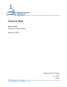 Crisis in Mali