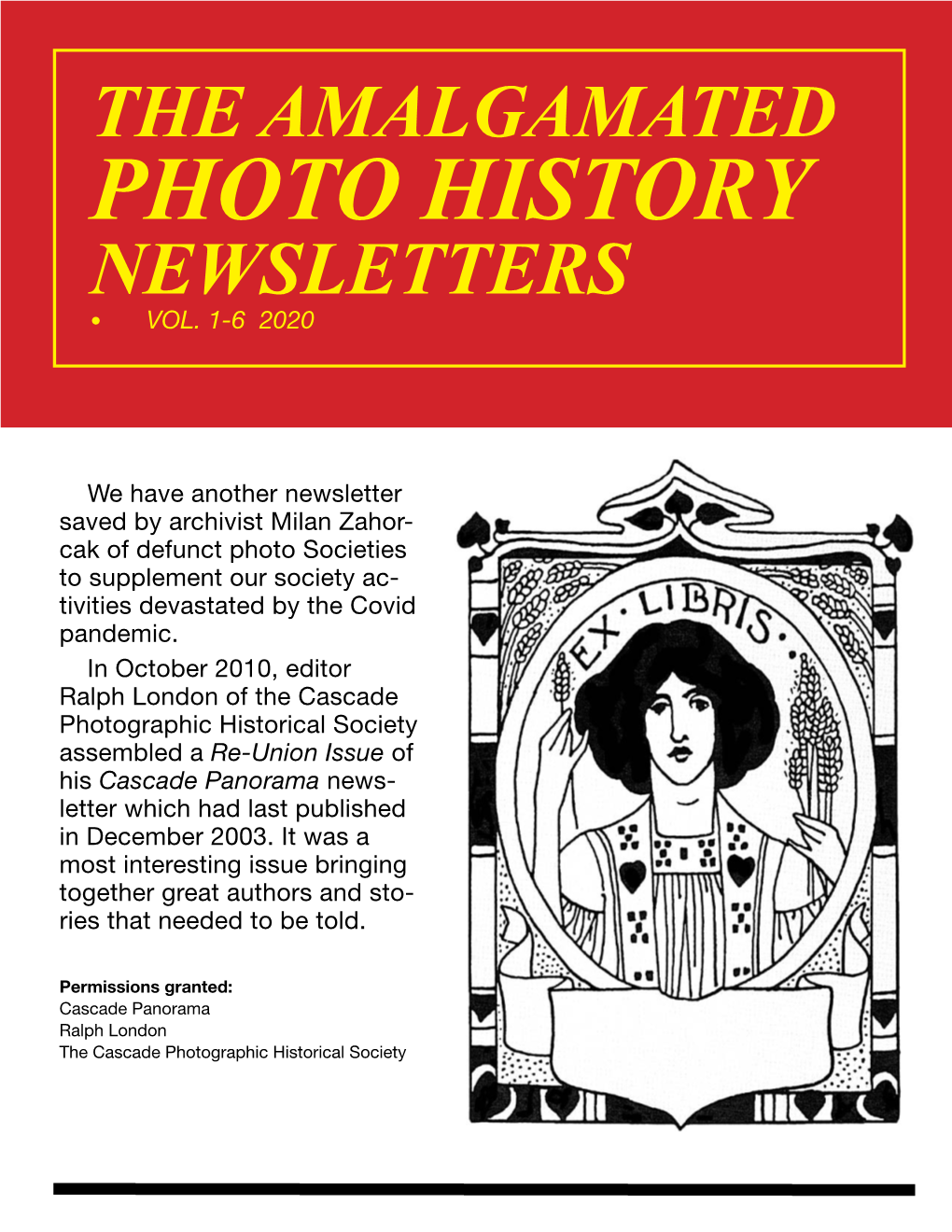 Photo History Newsletters • Vol