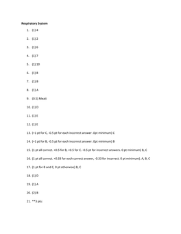 Respiratory System 1