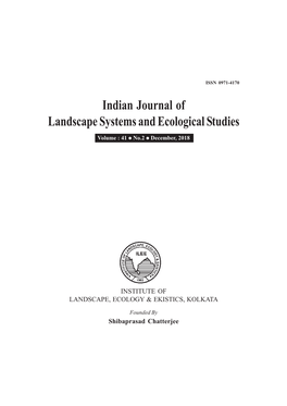 Indian Journal of Landscape Systems and Ecological Studies 1