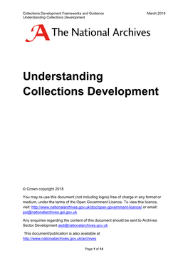 Understanding Collections Development