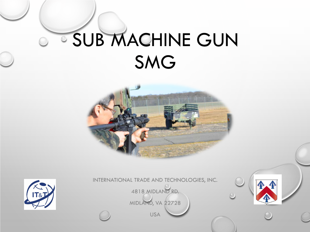 Sub Machine Gun Smg