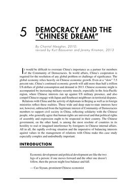 5 Democracy and the “Chinese Dream”