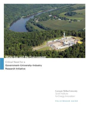 Shale Gas and the Environment