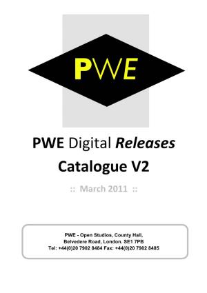 PWE Digital Releases Catalogue V2 :: March 2011