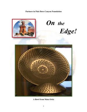 On the Edge! June 2015, Partners in Palo Duro Canyon Foundation, Editor, Carl Fowler