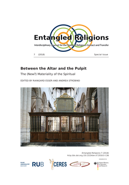 Between the Altar and the Pulpit the (New?) Materiality of the Spiritual