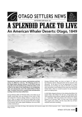 An American Whaler Deserts: Otago, 1849