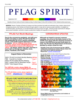 PFLAG SPIRIT Page 1 PFLAG SPIRIT