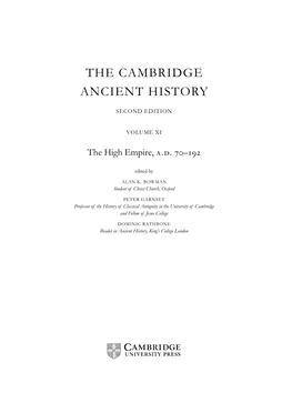 The Cambridge Ancient History