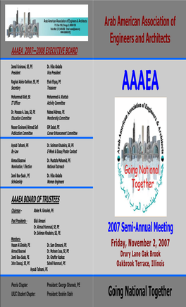 Semi-Annual Meeting Arab Arab Arab