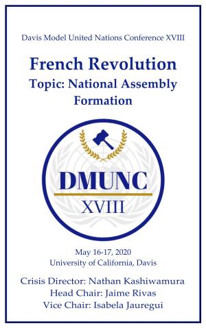 French Revolution Topic: National Assembly Formation