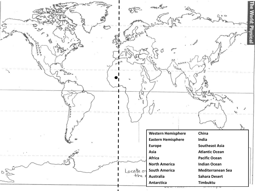 Western Hemisphere Eastern Hemisphere Europe Asia Africa