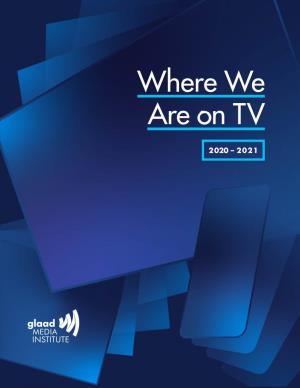 GLAAD Where We Are on TV (2020-2021)