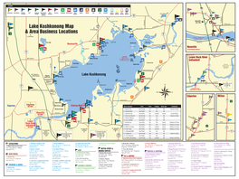 Lake Koshkonong Map & Area Business Locations
