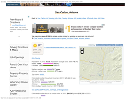 San Carlos, Arizona (AZ 85550) Profile: Population, Maps, Real