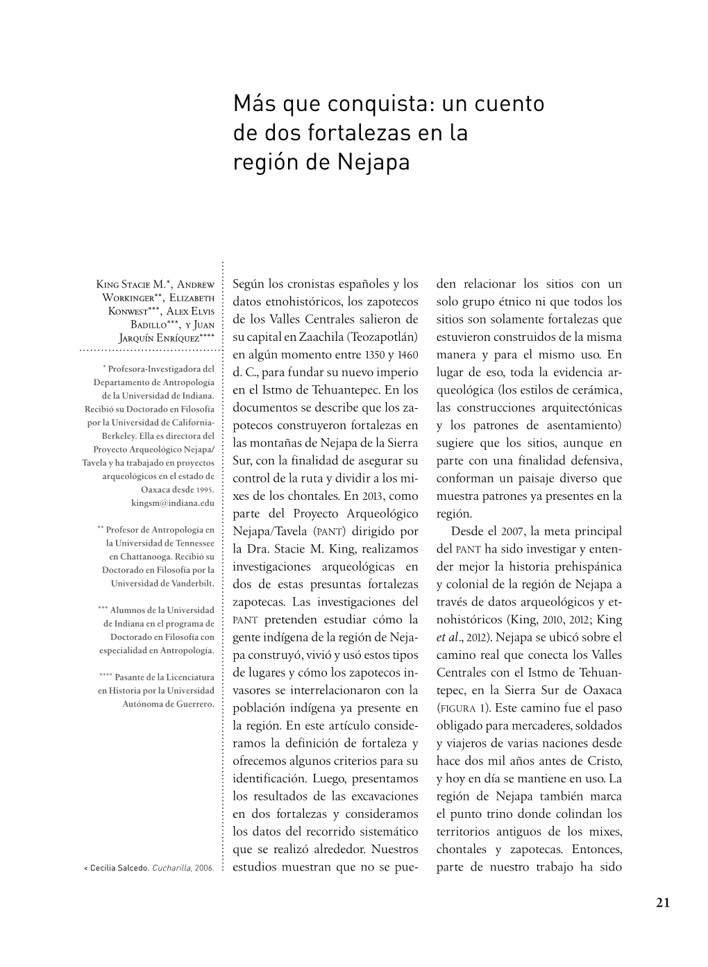 Más Que Conquista: Un Cuento De Dos Fortalezas En La Región De Nejapa