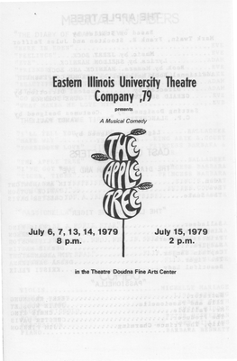 Eastern Illinois University Theatre Company ,79 Presents