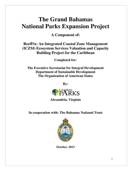 The Grand Bahamas National Parks Expansion Project