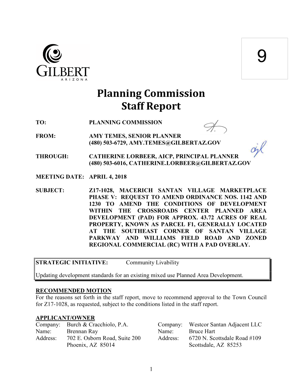 Planning Commission Staff Report