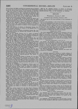 CONGRESSIONAL RECORD-SENATE JANUARY 8 476 and House Bill 2562, Providing for Increased Rates of Pension 2598
