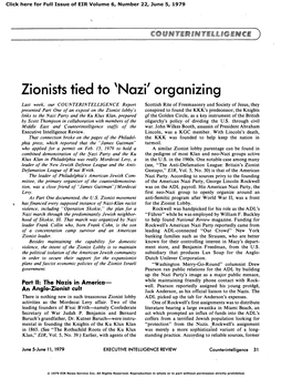 Nazi' Organizing