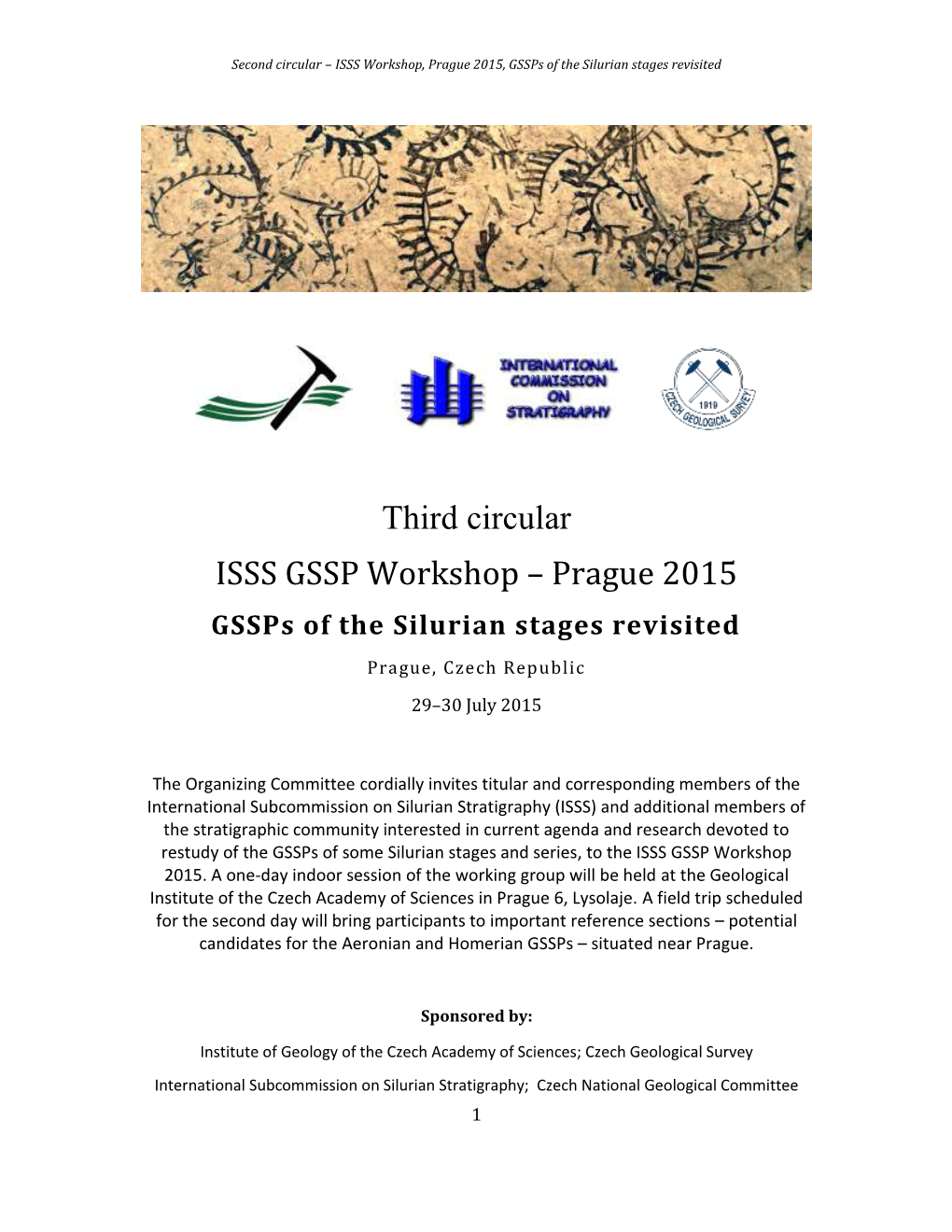 Prague 2015, Gssps of the Silurian Stages Revisited